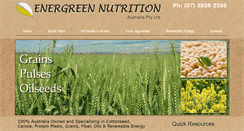 Desktop Screenshot of energreennutrition.com.au