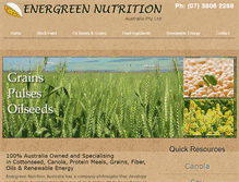 Tablet Screenshot of energreennutrition.com.au